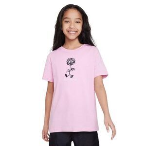 Nike Girls NSW Graphic Tee (Little Kids/Big Kids) Pink Rise LG (14-16 Big Kid)